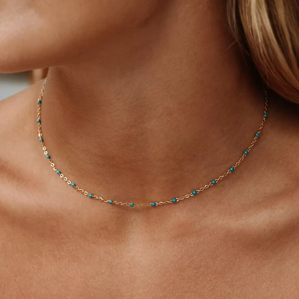 Blue Beaded Choker^Atolea Jewelry Best Sale