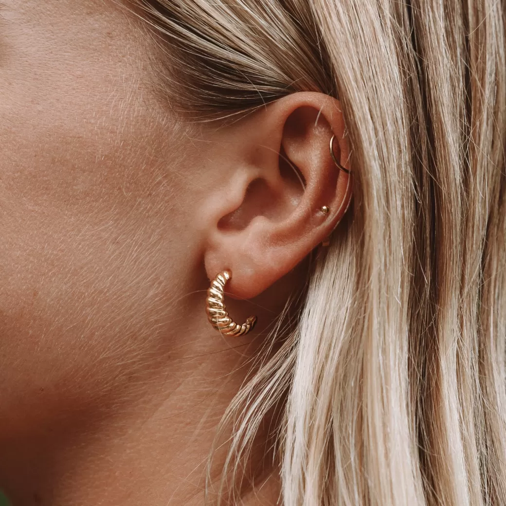 Croissant Hoop Earrings^Atolea Jewelry Clearance