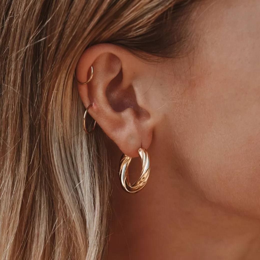 Everyday Twisted Hoops^Atolea Jewelry Best