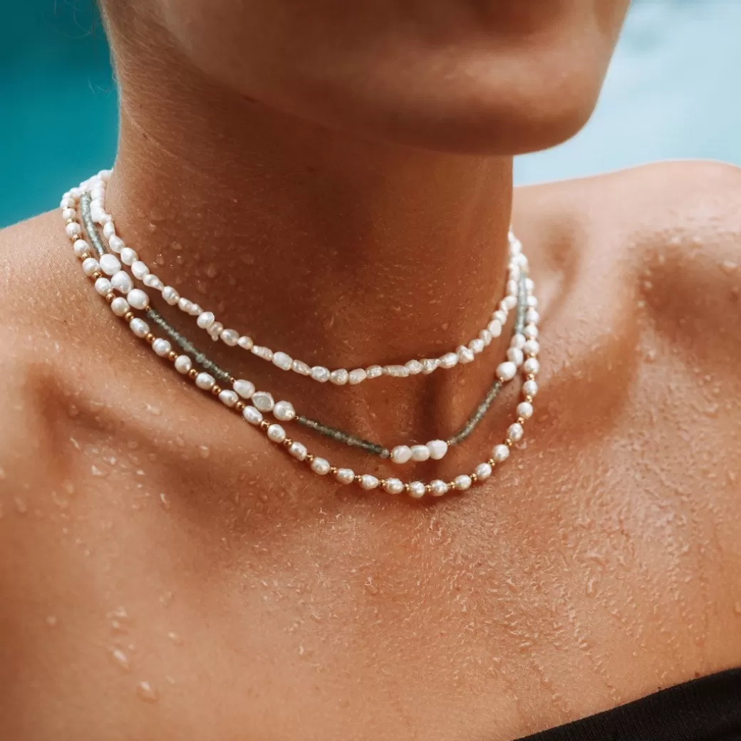 Gold Freshwater Pearl Choker^Atolea Jewelry Shop