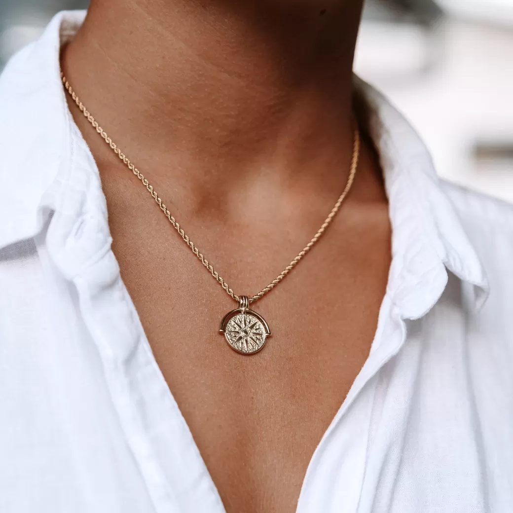 Golden Sun Necklace^Atolea Jewelry Cheap