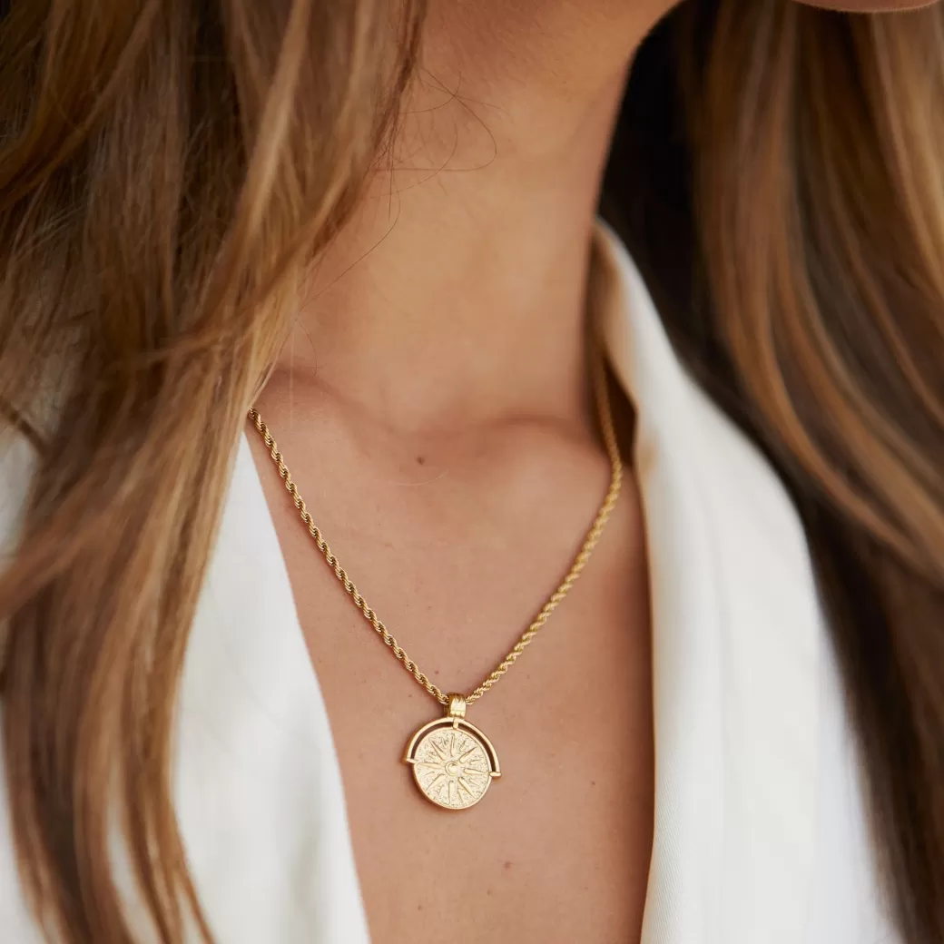 Golden Sun Necklace^Atolea Jewelry Cheap