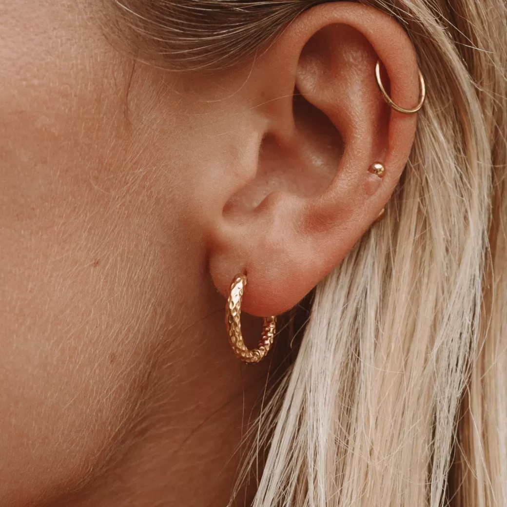 Hammered Hoops Earrings^Atolea Jewelry Outlet