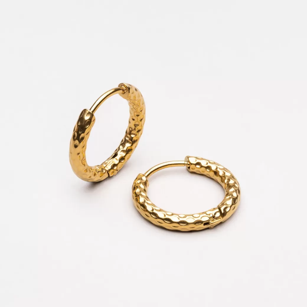 Hammered Hoops Earrings^Atolea Jewelry Outlet