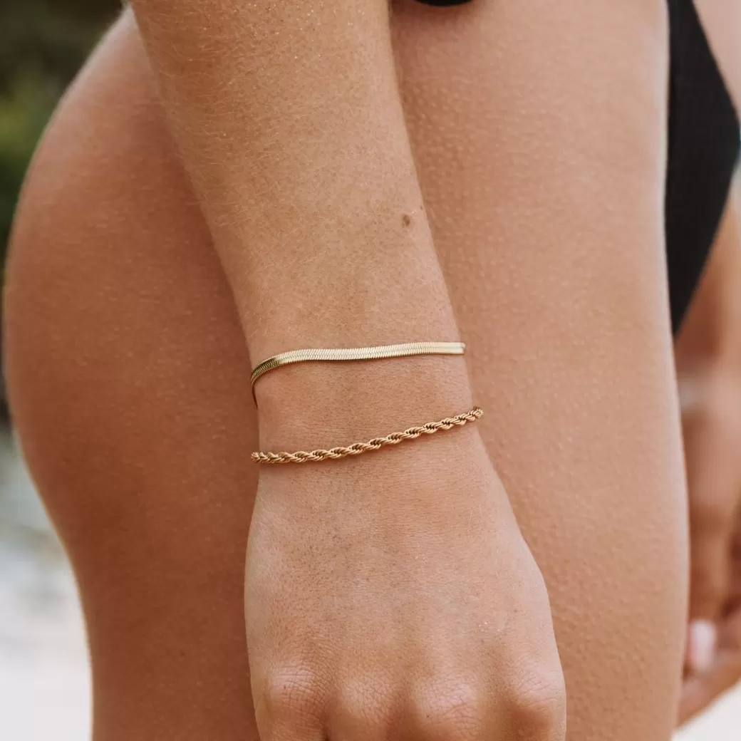 Kauai Herringbone Bracelet^Atolea Jewelry New