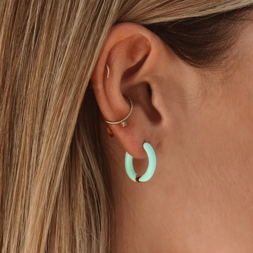Lime Hoops^Atolea Jewelry Fashion