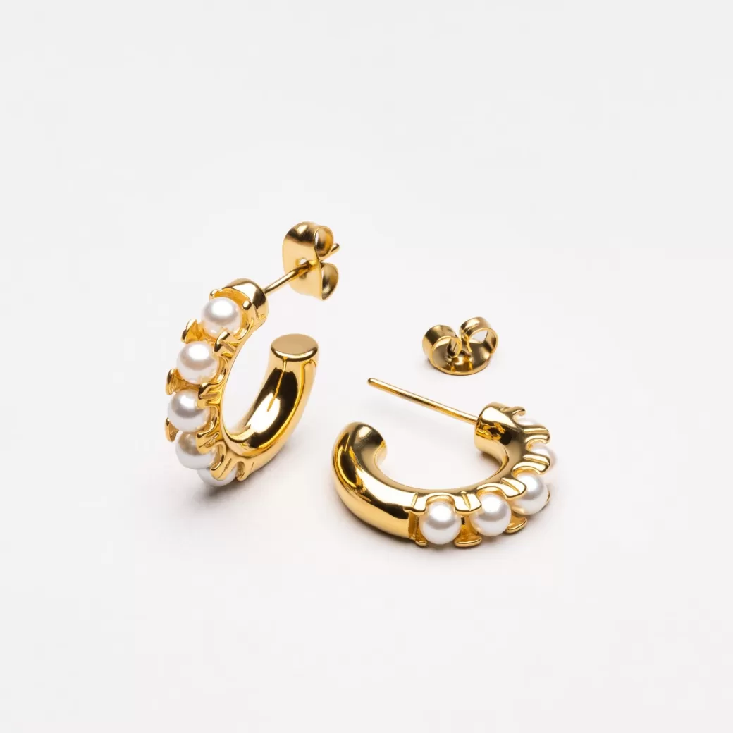 Mini Pearl Huggies Earrings^Atolea Jewelry Best Sale
