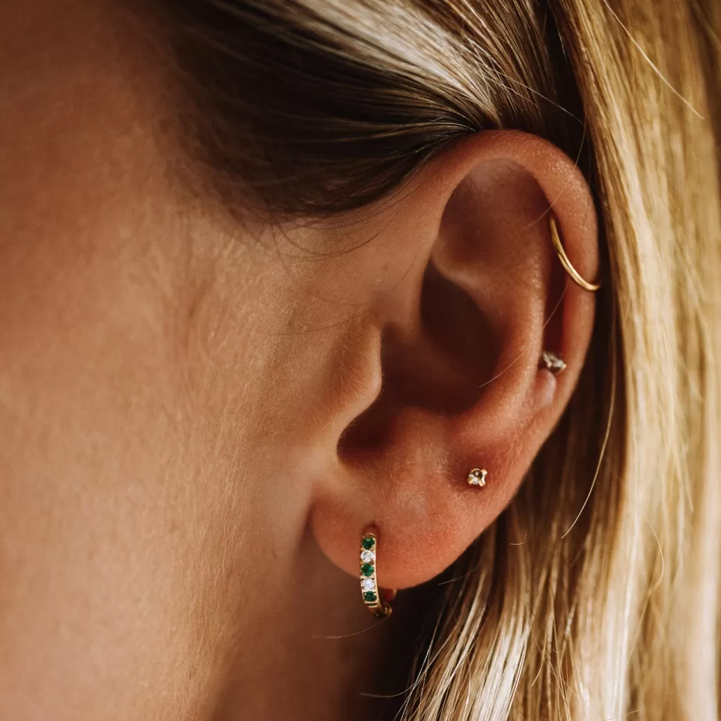 Oasis Green Hoops Earrings^Atolea Jewelry Cheap