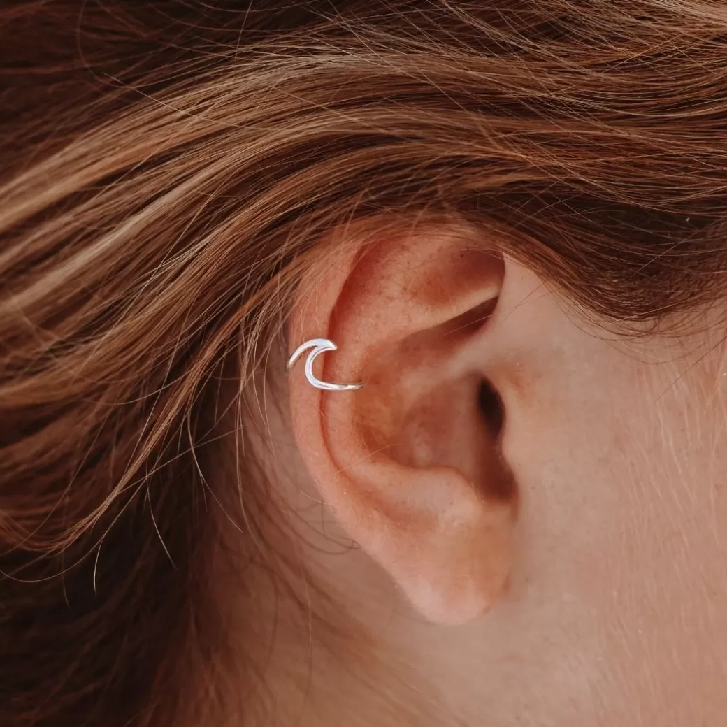 Ocean Wave Ear Cuff^Atolea Jewelry Shop