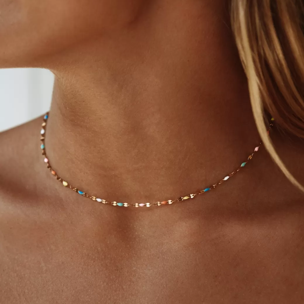 Rainbow Dainty Choker^Atolea Jewelry Cheap