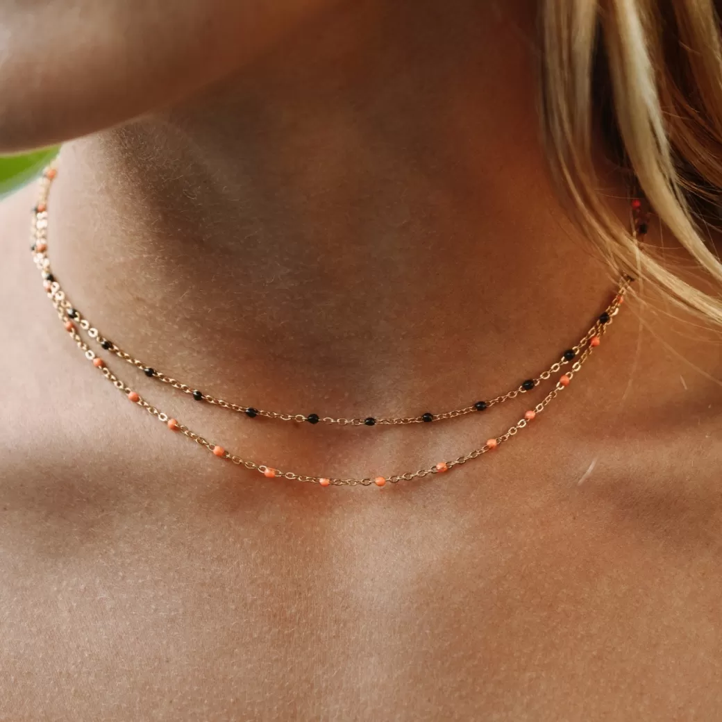 Tangerine Beaded Choker^Atolea Jewelry Flash Sale