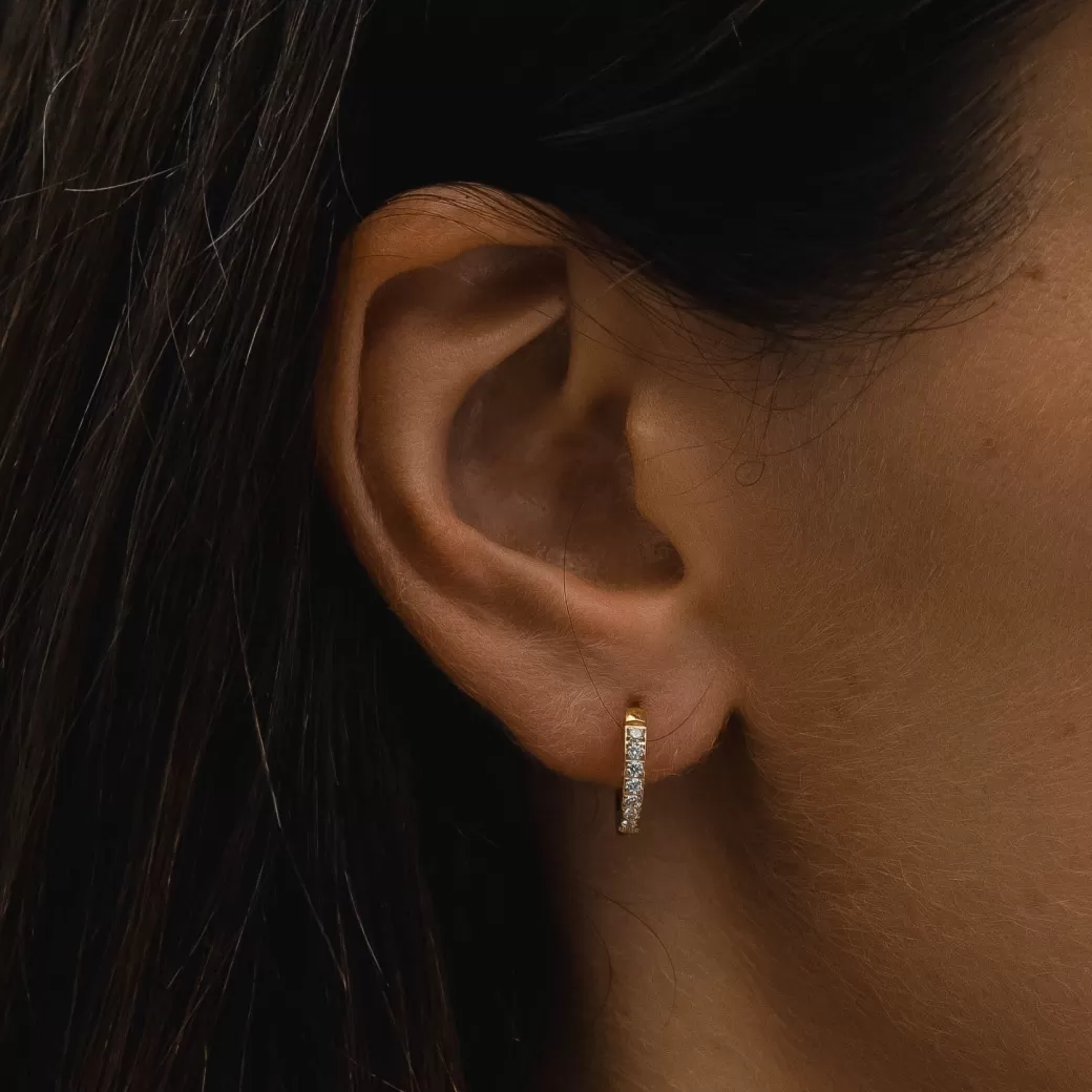 Tiny Gold Hoop Earrings^Atolea Jewelry Flash Sale